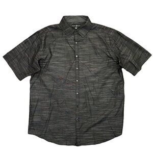 Beverly Hills Polo Club Men's Short Sleeves Shirt Big & Tall Size 2XLB Gray EUC